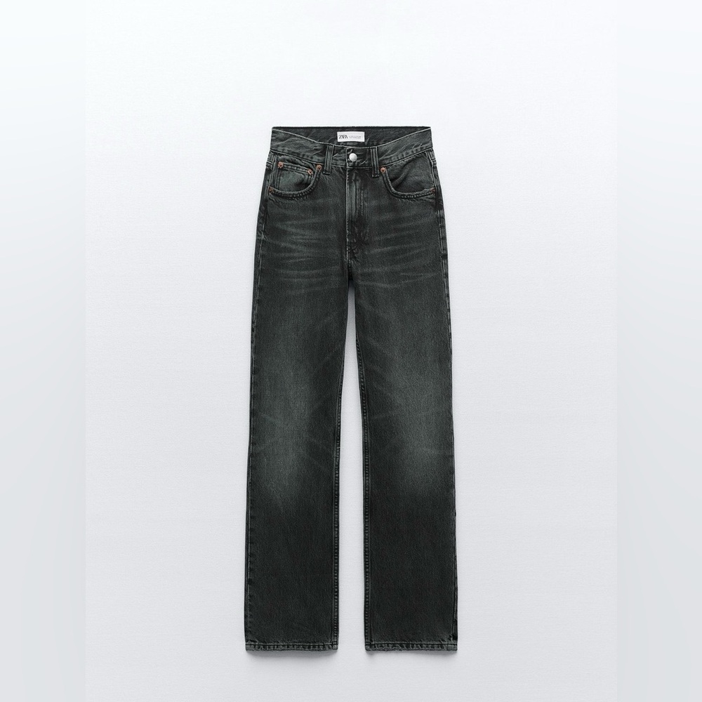 Zara Anthracite grey Straight Leg Jeans size 12